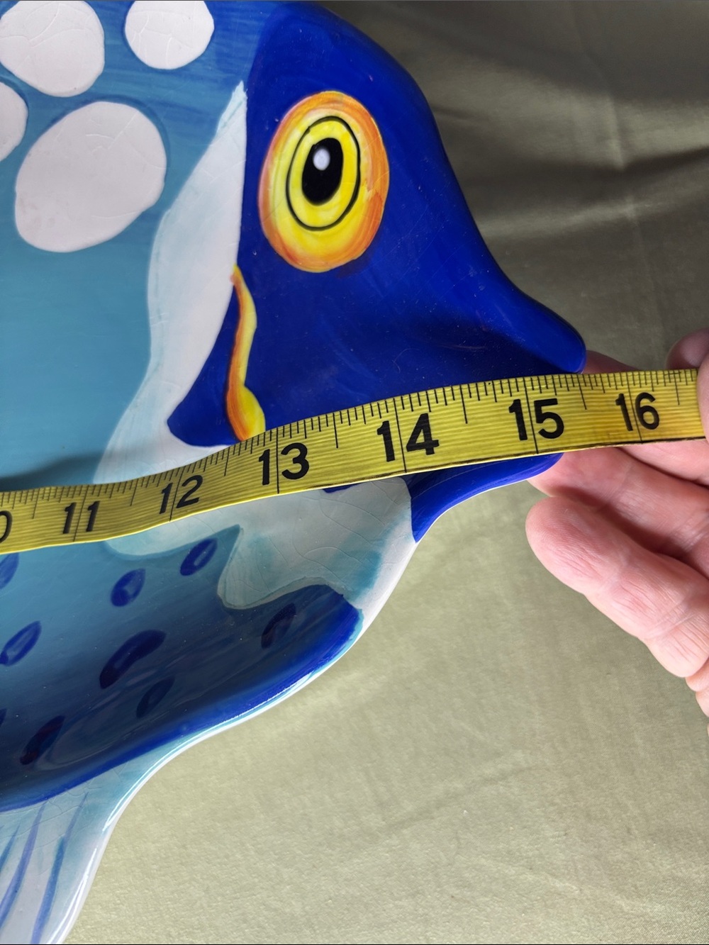 Large Ceramic Fish Serving Platter - Picture 7 of 8